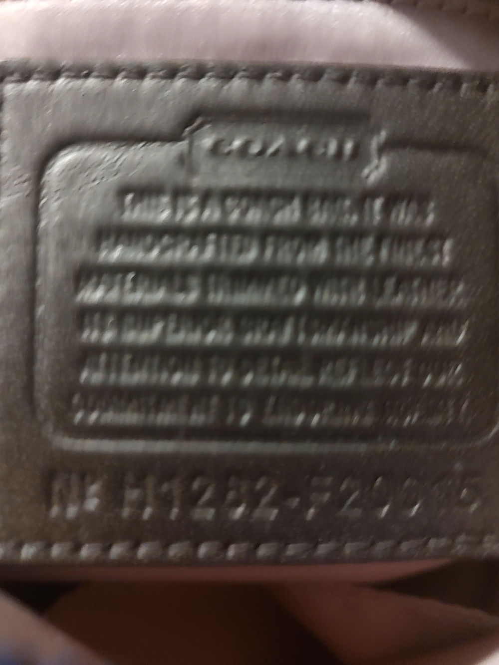 Coach Black Leather Men’s Wallet with Embossed Creed Patch